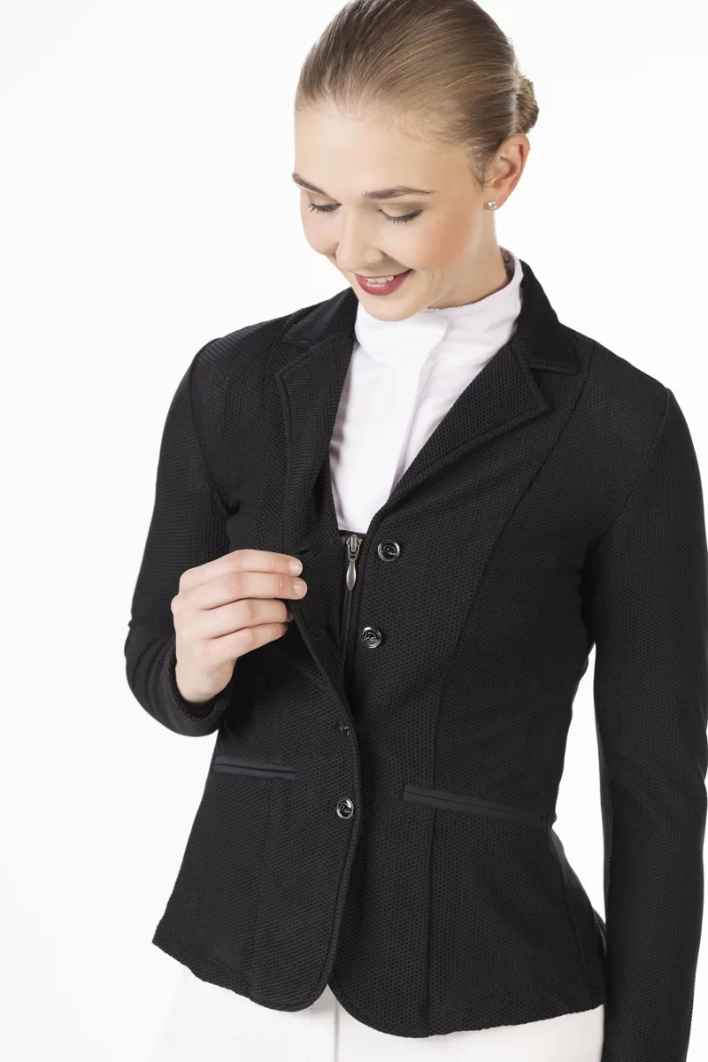 HKM Linda Mesh Competition Jacket Ladies in Black-1